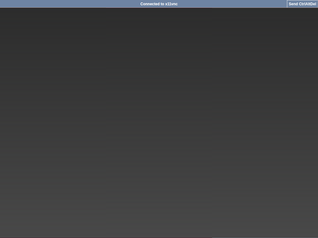 noVNC viewer connected to the helper VM