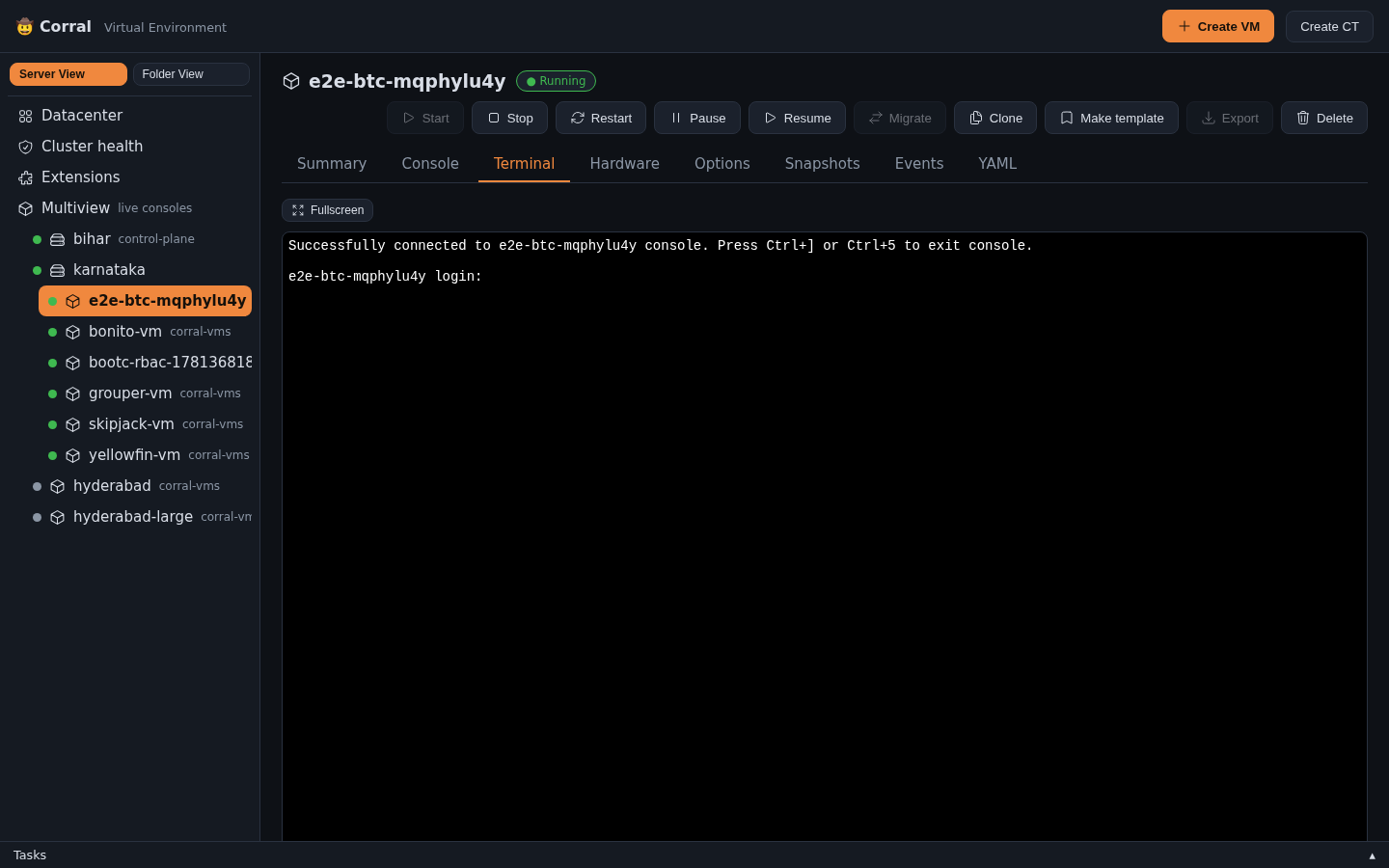 Live serial console via xterm.js